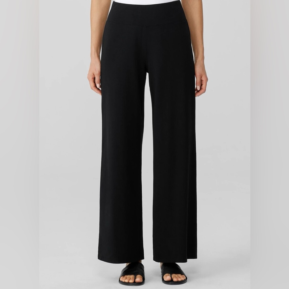 Eileen fisher traceable organic cotton jersey wide-leg pant size PL - Picture 4 of 7